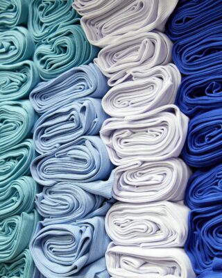 Best Sellers collection – folded fabric and clothing